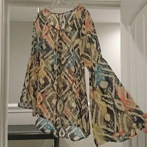 Blu-Pepper Belle Sleeve Blouse